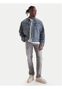 Calvin Klein Jeans Kurtka jeansowa 90s LV04RF723G Szary Regular Fit. Kolor: szary. Materiał: bawełna #3