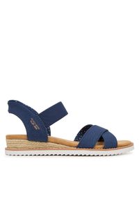 skechers - Skechers Sandały BOBS Desert Kiss - Golden Lily 114418/NVY Granatowy. Kolor: niebieski. Materiał: materiał #1