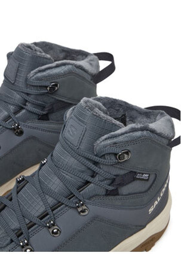 Salomon Trekkingi Outchill Thinsulate™ Climasalomon™ Waterproof L47853900 Szary. Kolor: szary. Materiał: nubuk, skóra. Technologia: Thinsulate. Sport: turystyka piesza