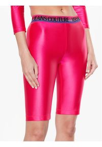 Versace Jeans Couture Szorty sportowe 74HAC106 Różowy Slim Fit. Kolor: różowy. Materiał: syntetyk #1