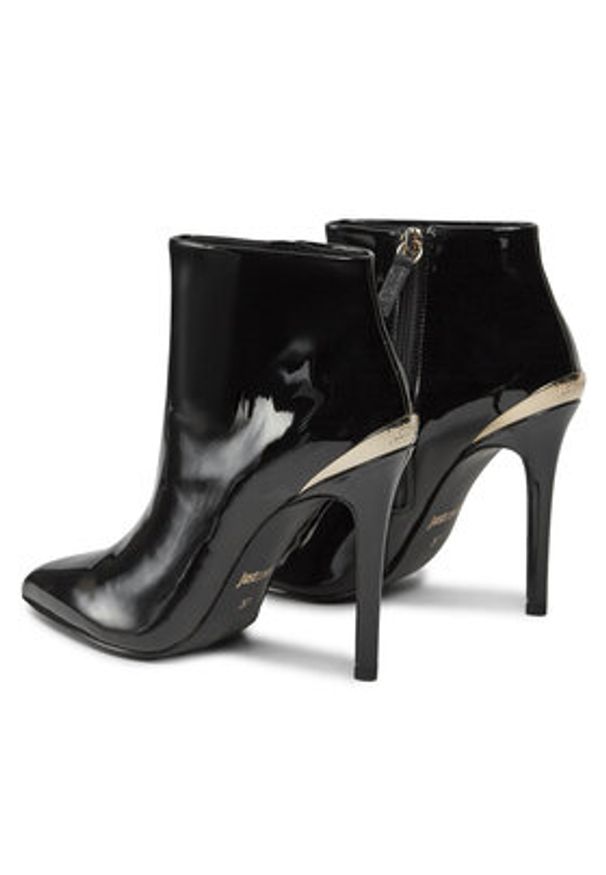 Just Cavalli Botki 75RA3S05 ZS743 Czarny. Kolor: czarny. Materiał: skóra