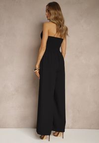 Renee - Czarny Taliowany Kombinezon z Guzikami Nilaviella. Kolor: czarny. Długość: długie. Styl: elegancki #3