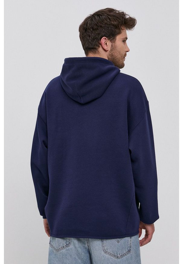 Levi's® - Levi's - Bluza. Okazja: na spotkanie biznesowe. Typ kołnierza: kaptur. Kolor: niebieski. Materiał: dzianina. Wzór: gładki. Styl: biznesowy