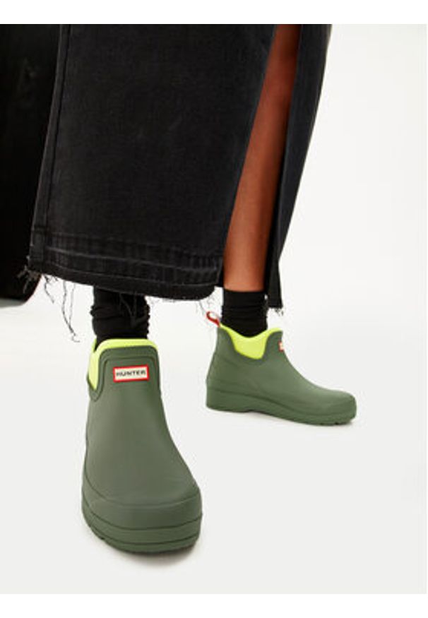 Hunter Kalosze WFS3020RMA-LGY Zielony. Kolor: zielony. Materiał: kauczuk