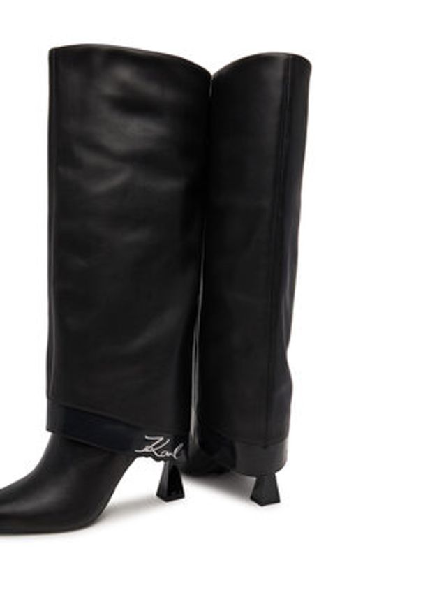 Karl Lagerfeld - KARL LAGERFELD Kozaki KL32081 Czarny. Kolor: czarny. Materiał: skóra