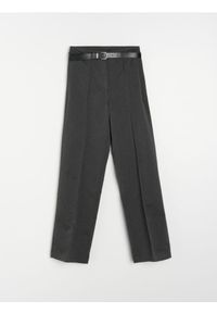 Sinsay - Spodnie z przeszytym kantem - szary. Kolor: szary #1