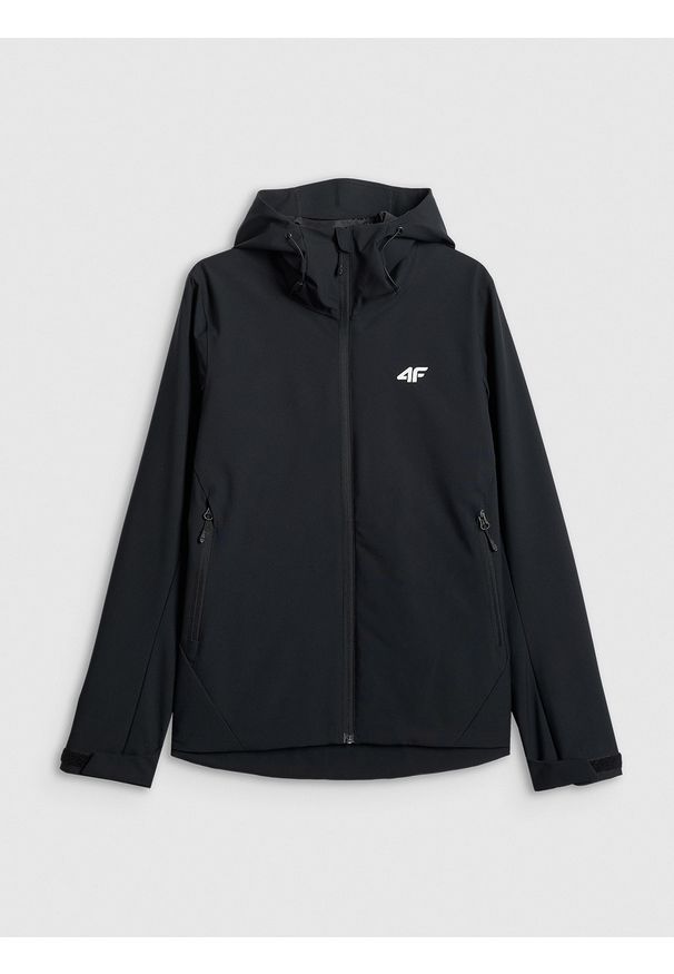 4f - 4F Kurtka przejściowa membrana 5000 damska - czarna S. Okazja: na spacer, na co dzień. Kolor: czarny. Materiał: materiał. Sezon: wiosna, jesień. Styl: casual