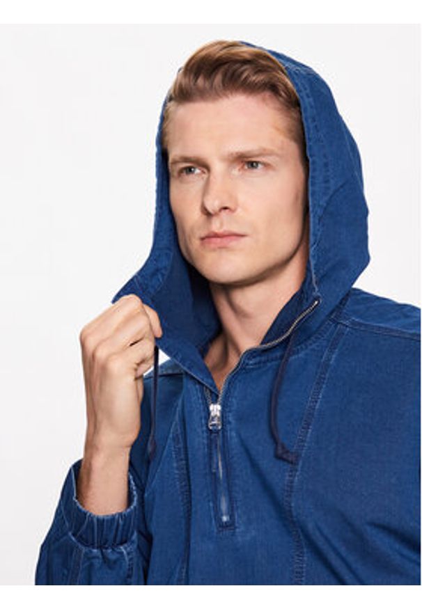 Lee Kurtka anorak LL40FKDK 112331385 Niebieski Regular Fit. Kolor: niebieski. Materiał: bawełna