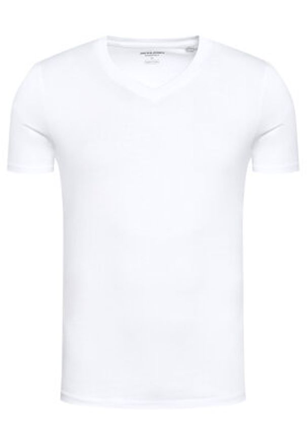 Jack & Jones Komplet t-shirtów Basic 12133914 Biały Regular Fit. Kolor: biały. Materiał: bawełna