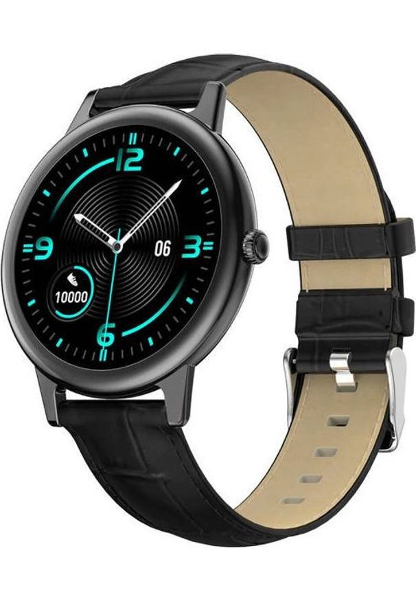 Smartwatch Bakeeley E10 Czarno-brązowy. Rodzaj zegarka: smartwatch. Kolor: brązowy, wielokolorowy, czarny