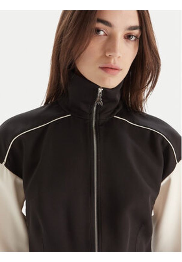 Patrizia Pepe Bluza 2M4508/A664-K103 Czarny Regular Fit. Kolor: czarny. Materiał: syntetyk