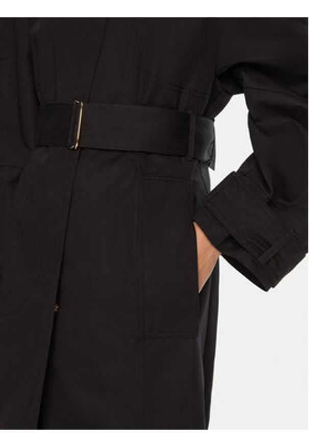 JACQUEMUS Trencz 24E241CO051 Czarny Regular Fit. Kolor: czarny. Materiał: bawełna
