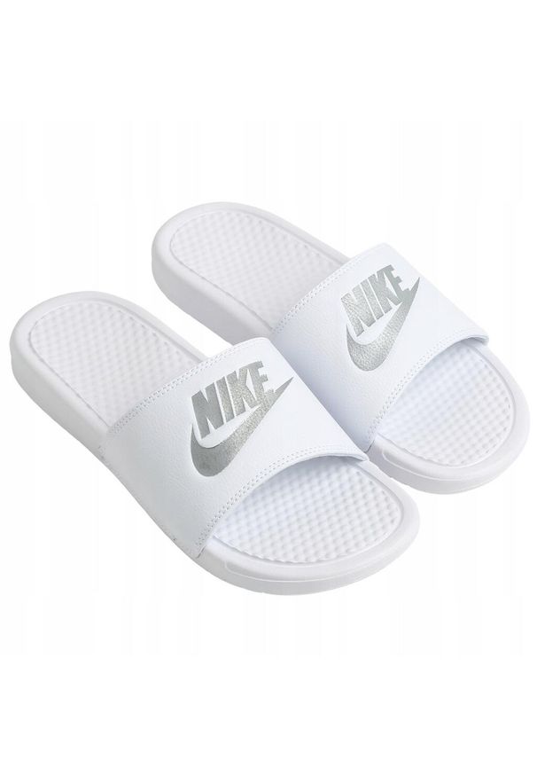 Klapki Męskie Sportowe Nike Benassi Jdi. Kolor: biały. Sezon: lato. Sport: pływanie