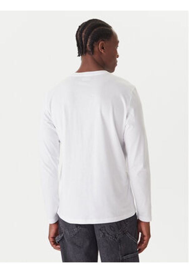 Kappa Komplet longsleeve Logo Saro 37216LW Biały Regular Fit. Kolor: biały. Materiał: bawełna. Długość rękawa: długi rękaw