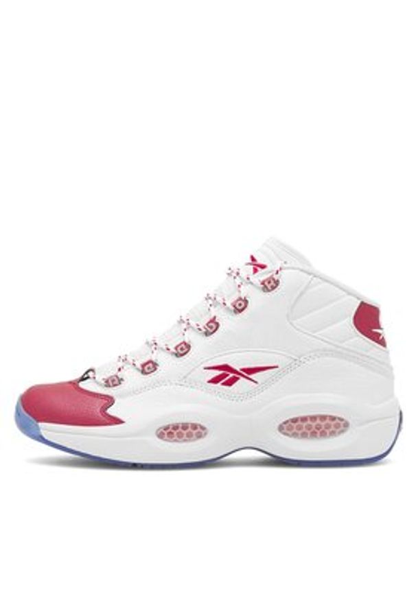 Reebok Sneakersy Question Mid 100074721 Biały. Kolor: biały. Materiał: skóra