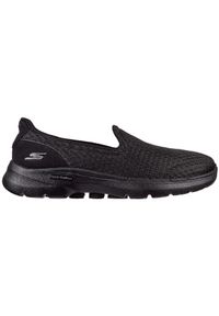 skechers - Adidasy Skechers Go Walk 6 - Big Spla, Kobiety. Kolor: czarny. Materiał: materiał. Sport: fitness
