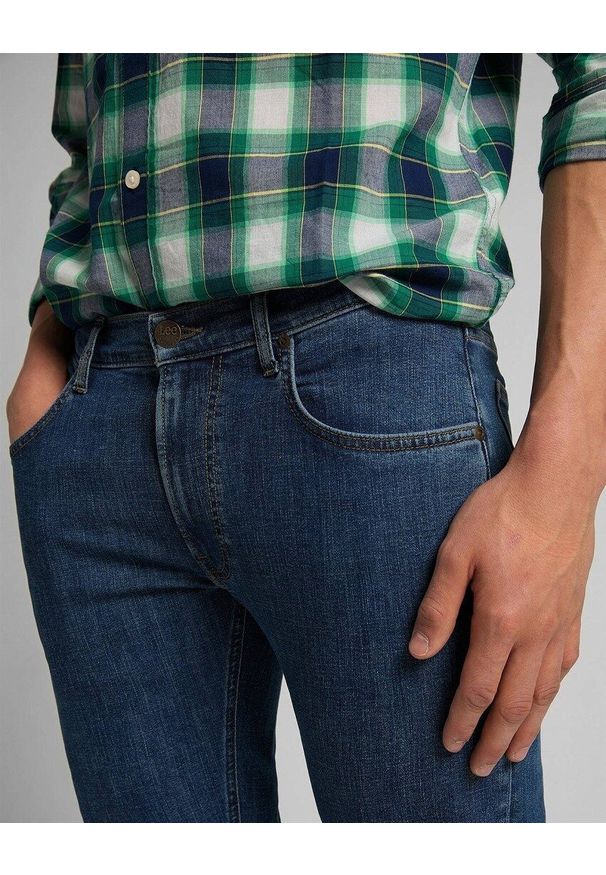 Lee - LEE DAREN ZIP FLY MĘSKIE SPODNIE JEANSOWE JEANSY MID STONE WASH L707NLWL 112118300