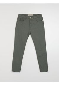 Sinsay - Jeansy slim fit - zielony. Kolor: zielony