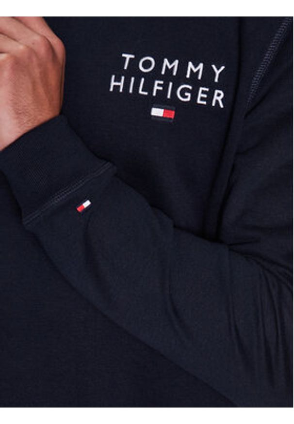 TOMMY HILFIGER - Tommy Hilfiger Bluza UM0UM02878 Granatowy Regular Fit. Kolor: niebieski. Materiał: syntetyk