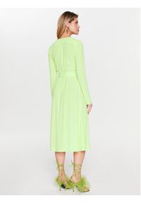 Patrizia Pepe Sukienka koktajlowa 8A1128/A8I1-Y426 Zielony Regular Fit. Kolor: zielony. Materiał: wiskoza. Styl: wizytowy