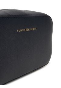 TOMMY HILFIGER - Tommy Hilfiger Torebka Th Logo Camera Bag AW0AW18115 Granatowy. Kolor: niebieski. Materiał: skórzane #3