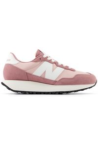 Buty damskie New Balance WS237CF – różowe. Kolor: różowy. Materiał: materiał, zamsz, skóra, guma, syntetyk, dresówka. Szerokość cholewki: normalna