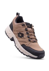 Buty sportowe LOTTO KETCHAM sneakersy. Kolor: wielokolorowy, brązowy, czarny. Sport: turystyka piesza