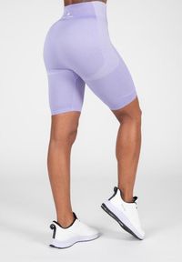 GORILLA WEAR - Selah Bezszwowe Cycling Szorty ilac. Kolor: fioletowy. Sport: fitness