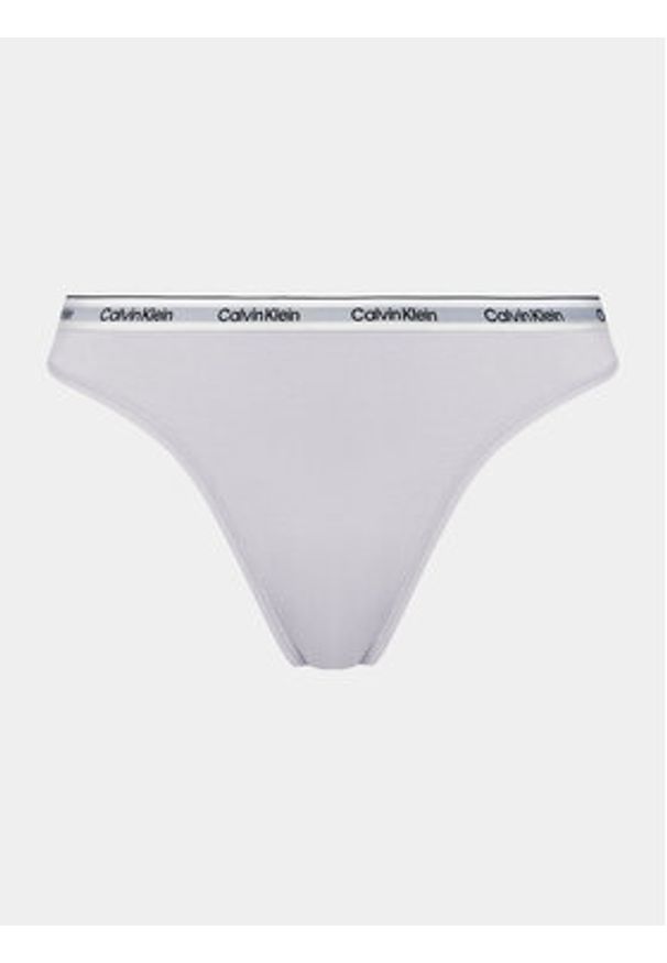 Calvin Klein Underwear Komplet 3 par stringów 000QD5209E Kolorowy. Materiał: bawełna. Wzór: kolorowy