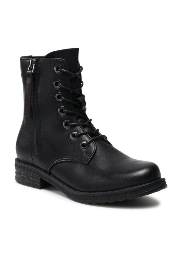 Clara Barson Trzewiki WS2702-09 Czarny. Kolor: czarny. Materiał: skóra