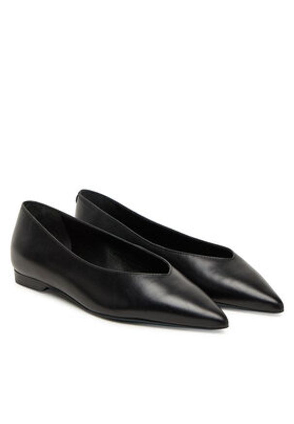 Patrizia Pepe Baleriny 8Z0110/L166-K103 Czarny. Kolor: czarny. Materiał: skóra