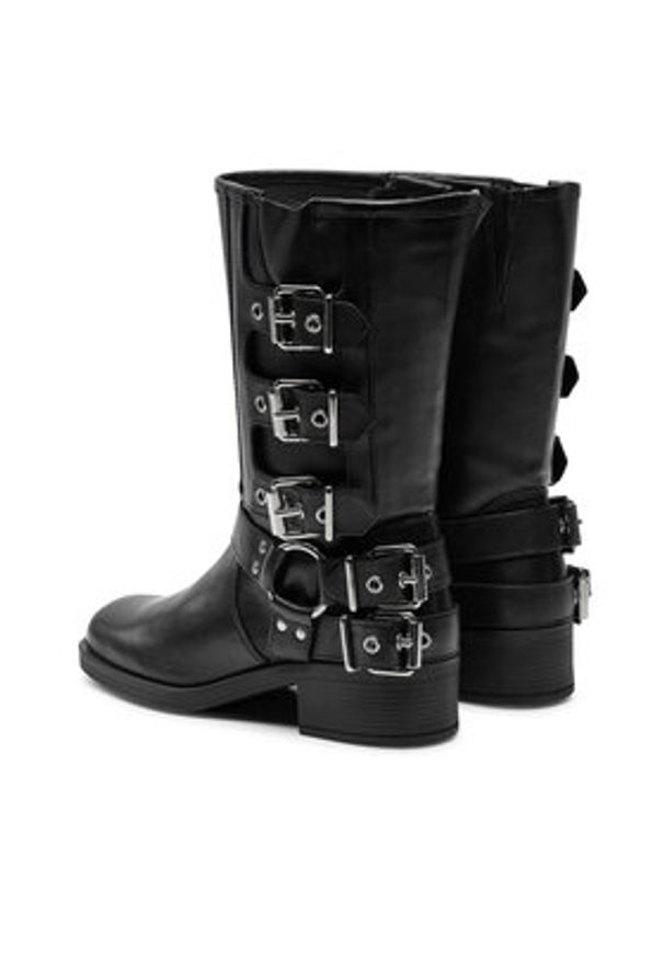 Aldo Botki Ryderr 13800894 Czarny. Kolor: czarny. Materiał: skóra