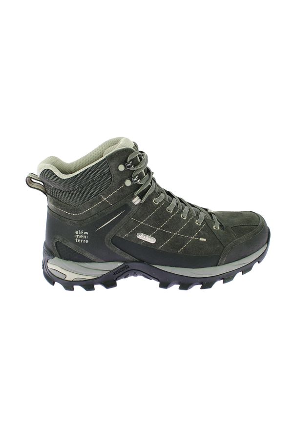 ELEMENTERRE - Wysokie buty turystyczne Élémenterre Sonora EV. Kolor: wielokolorowy, szary, brązowy. Materiał: nylon, skóra. Styl: sportowy. Sport: turystyka piesza