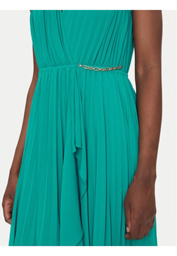 Morgan Sukienka koktajlowa 251-ROSYTA M Niebieski Regular Fit. Kolor: niebieski. Materiał: syntetyk. Styl: wizytowy