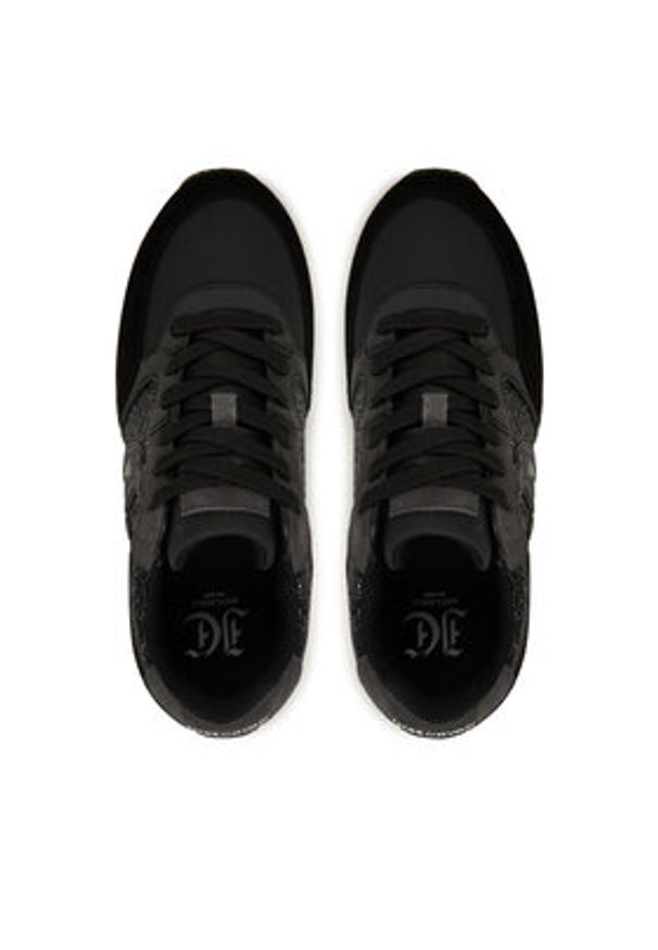 Just Cavalli Sneakersy 79RA3SR1 ZSD68 Czarny. Kolor: czarny. Materiał: materiał