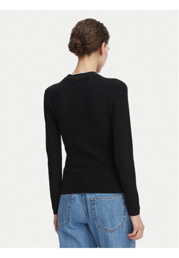 Calvin Klein Jeans Sweter LV047G309G Czarny Regular Fit. Kolor: czarny. Materiał: bawełna