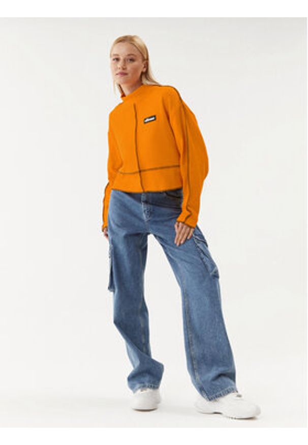 Ellesse Bluzka Vetro SGP15937 Pomarańczowy Oversize. Kolor: pomarańczowy. Materiał: bawełna