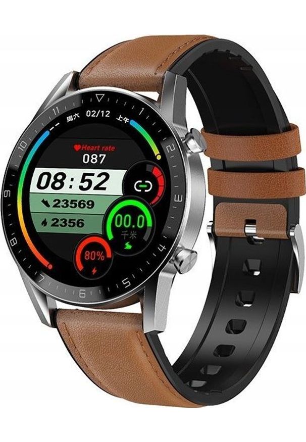 Smartwatch Pacific 19-3 Brązowy. Rodzaj zegarka: smartwatch. Kolor: brązowy
