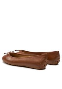 Lauren Ralph Lauren Baleriny 802927941004 Brązowy. Kolor: brązowy. Materiał: skóra
