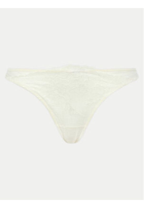 Calvin Klein Underwear Stringi 000QF7753E Biały. Kolor: biały. Materiał: syntetyk