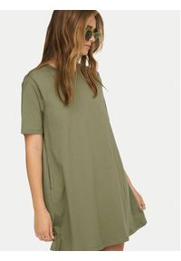 only - ONLY Sukienka codzienna Mara 15374631 Zielony Oversize. Okazja: na co dzień. Kolor: zielony. Materiał: bawełna. Typ sukienki: oversize, proste. Styl: casual #5