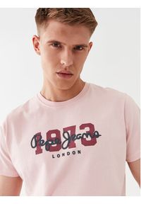 Pepe Jeans T-Shirt Wolf PM508953 Różowy Regular Fit. Kolor: różowy. Materiał: bawełna #4