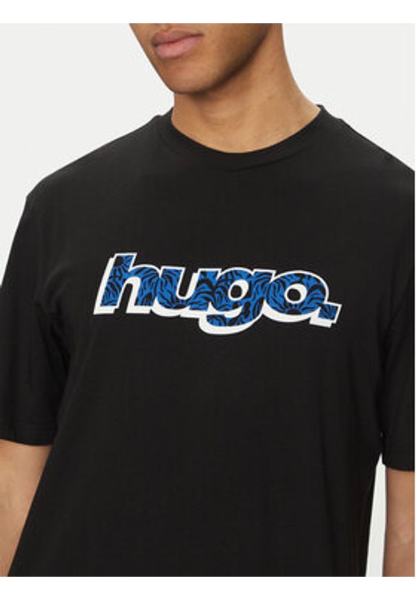 Hugo - HUGO T-Shirt Nugibol 50542932 Czarny Regular Fit. Kolor: czarny. Materiał: bawełna