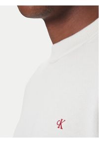 Calvin Klein Jeans Sweter LV04RC309G Écru Regular Fit. Materiał: bawełna #3