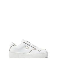 Armani Exchange - Kapcie ARMANI EXCHANGE XDX160 XV888 Biały. Kolor: biały. Materiał: syntetyk, tkanina. Styl: sportowy. Sport: turystyka piesza