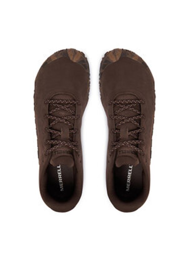 Merrell Sneakersy Vapor Glove 6 J068601 Brązowy. Kolor: brązowy. Materiał: nubuk, skóra