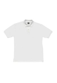 SG - Męska Bawełniana Koszulka Polo Z Krótkim Rękawem Typu Ringspun. Typ kołnierza: polo. Kolor: biały. Materiał: bawełna. Długość rękawa: krótki rękaw. Długość: krótkie #1