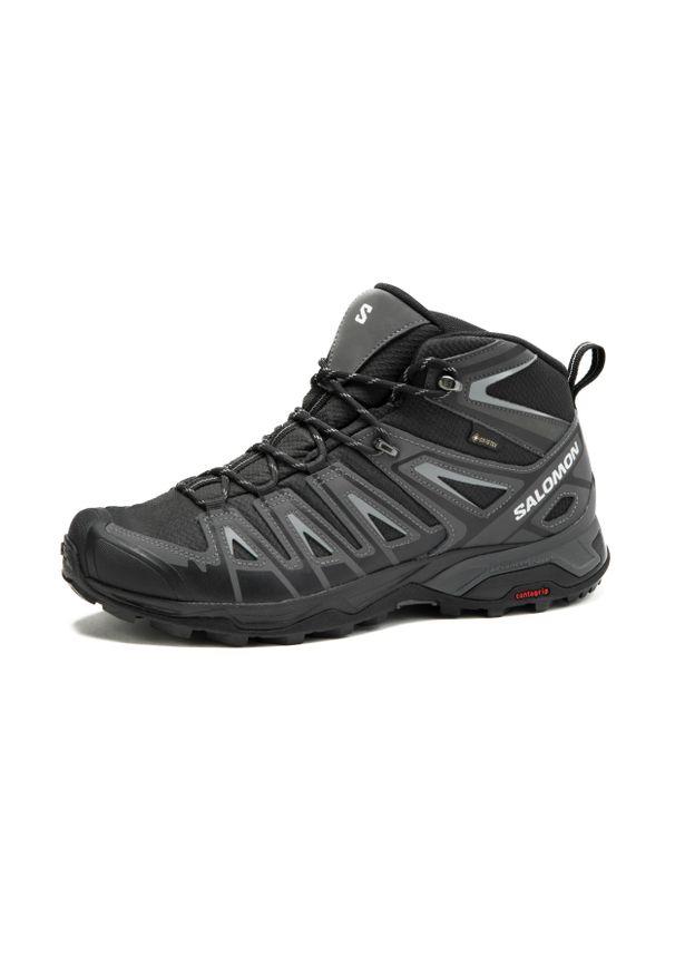 salomon - Buty turystyczne męskie XUltra Pioneer Mid wodoodporne Gore Tex. Materiał: kauczuk. Technologia: Gore-Tex. Wzór: jednolity