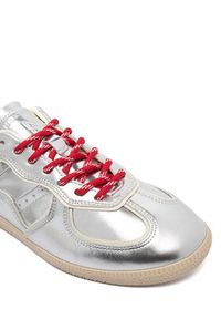 Nokwol Sneakersy August Srebrny. Kolor: srebrny. Materiał: skóra