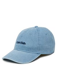 Calvin Klein Czapka z daszkiem Emb Logo LV04G5068G Niebieski. Kolor: niebieski. Materiał: bawełna, materiał